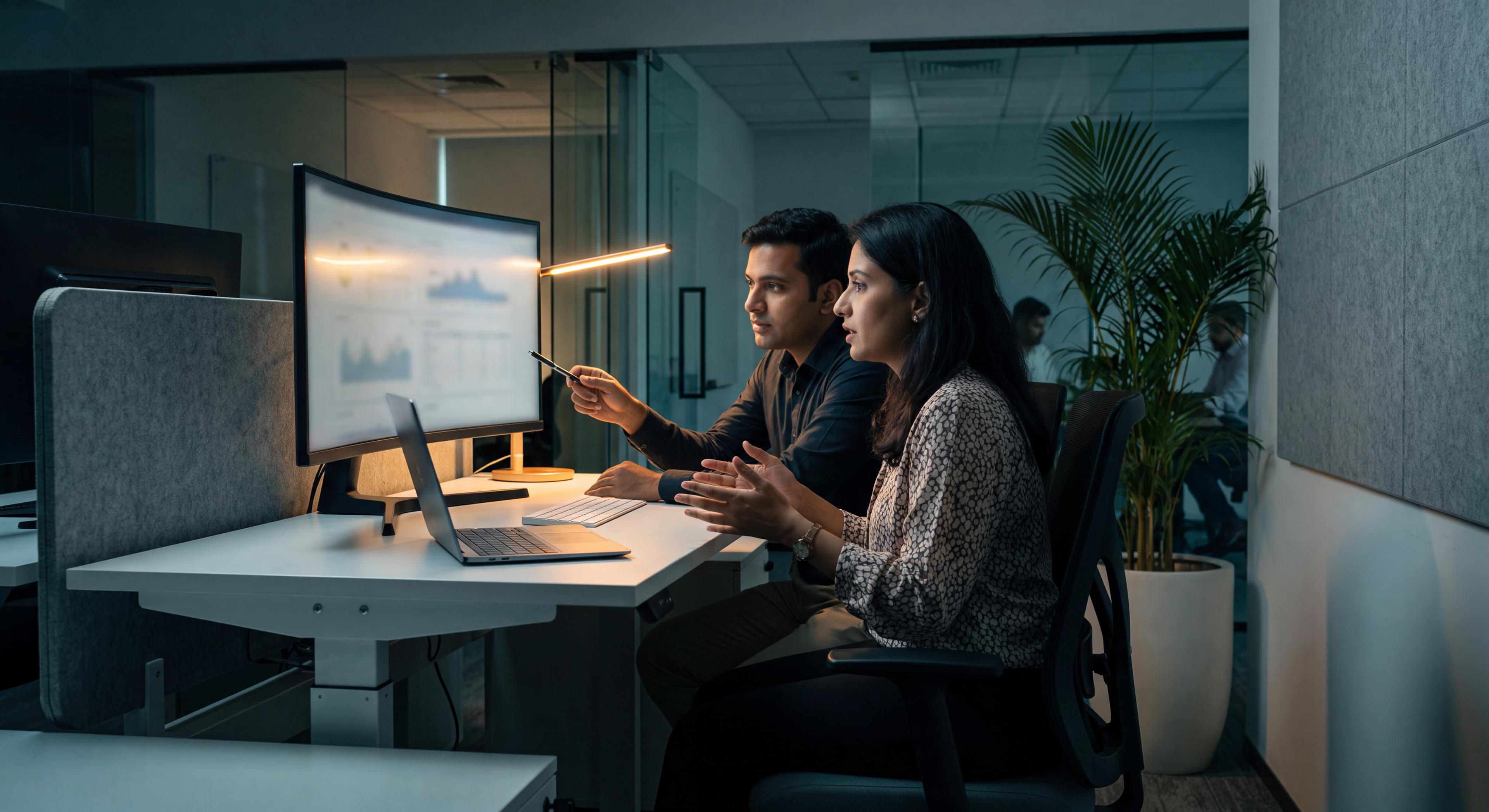 Forward-deployed engineer working beside an operations manager