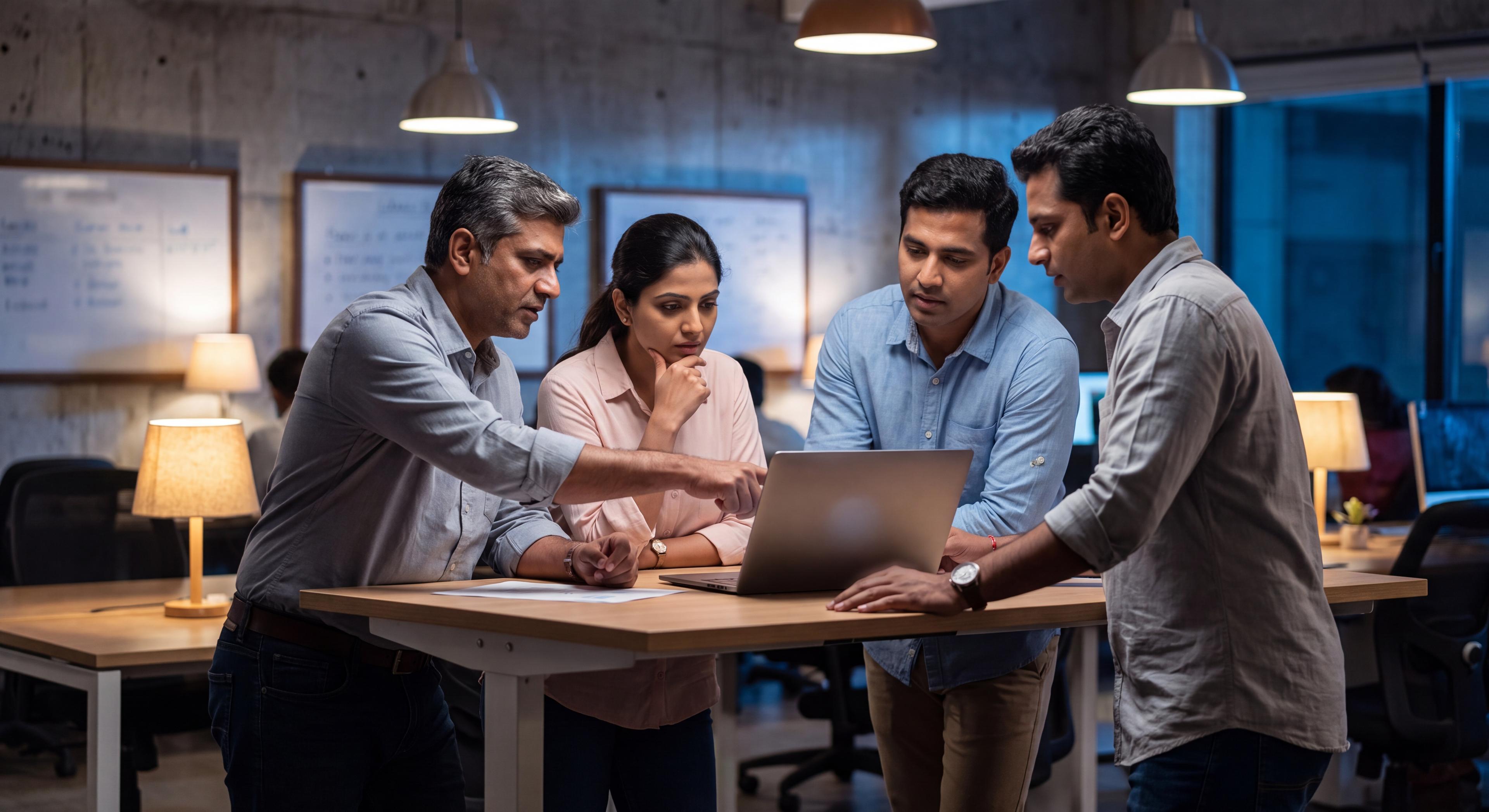 A senior BLG engineering pod working inside a startup's product team